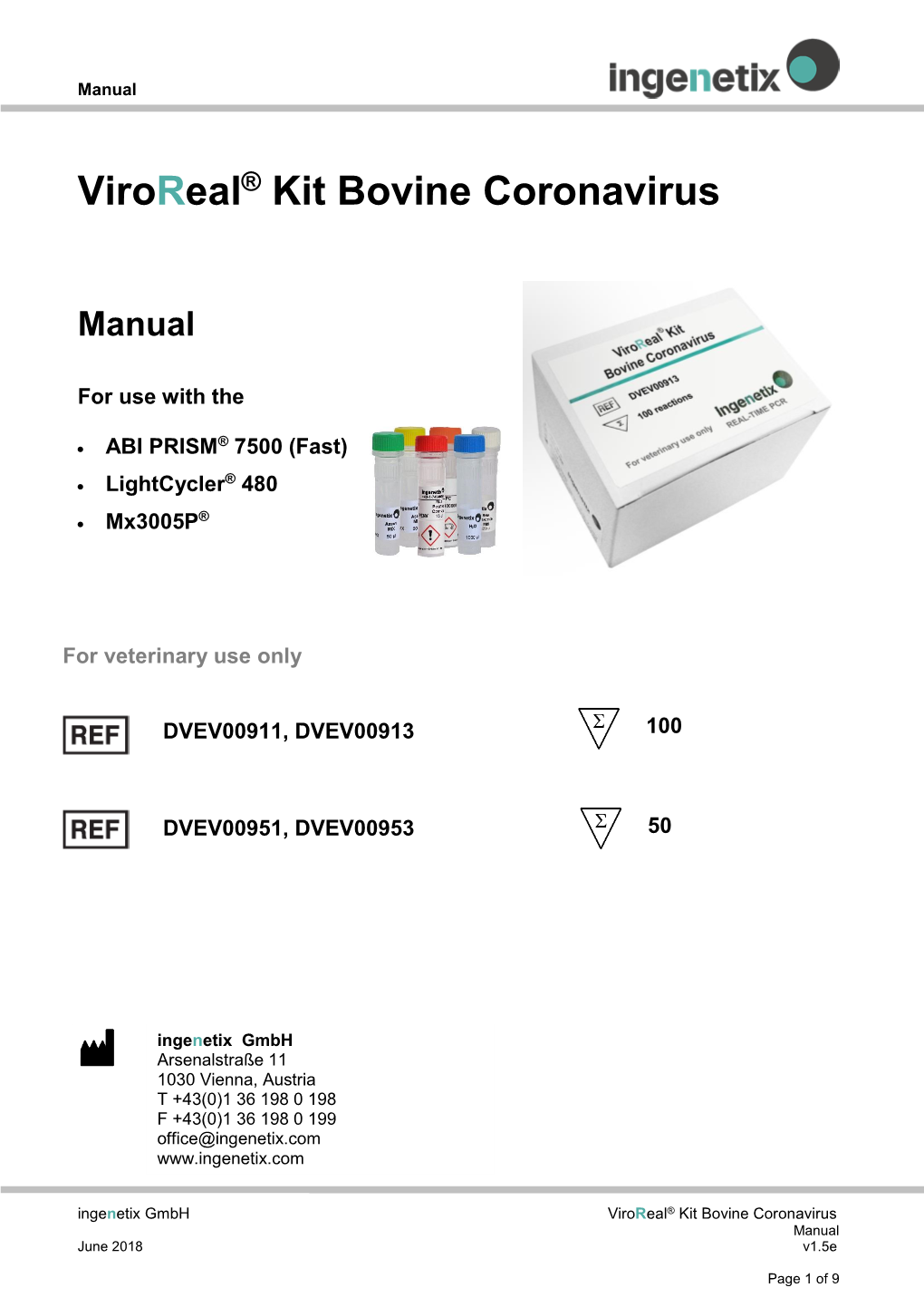 Viroreal® Kit Bovine Coronavirus