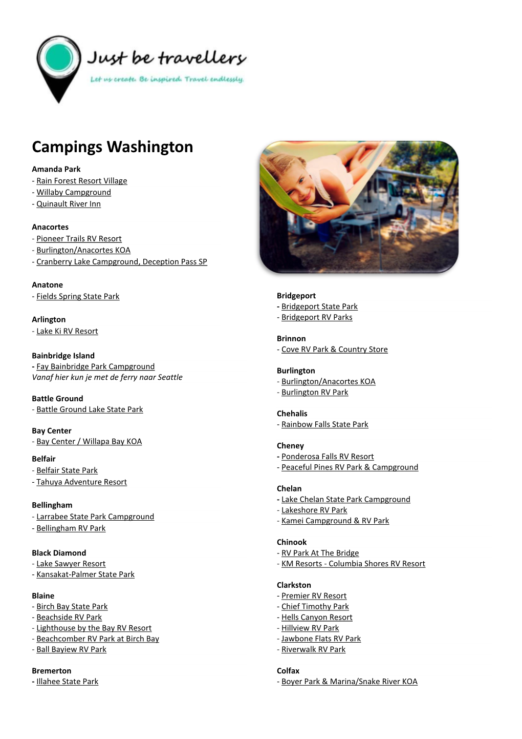 Campings Washington Amanda Park - Rain Forest Resort Village - Willaby Campground - Quinault River Inn