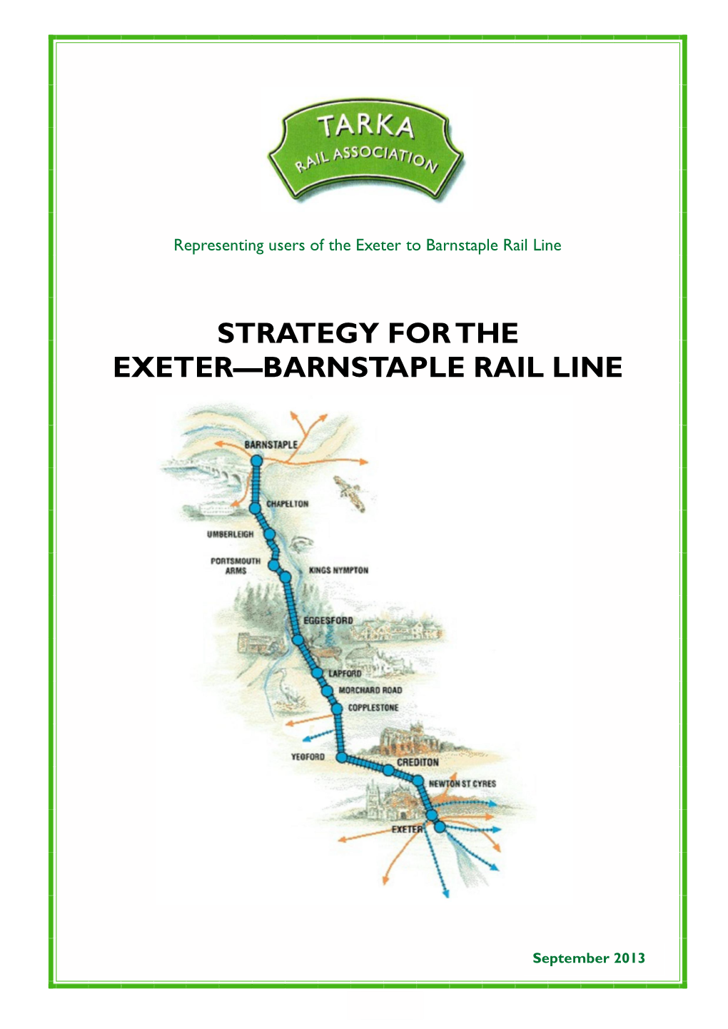 Strategy for the Exeter—Barnstaple Rail Line