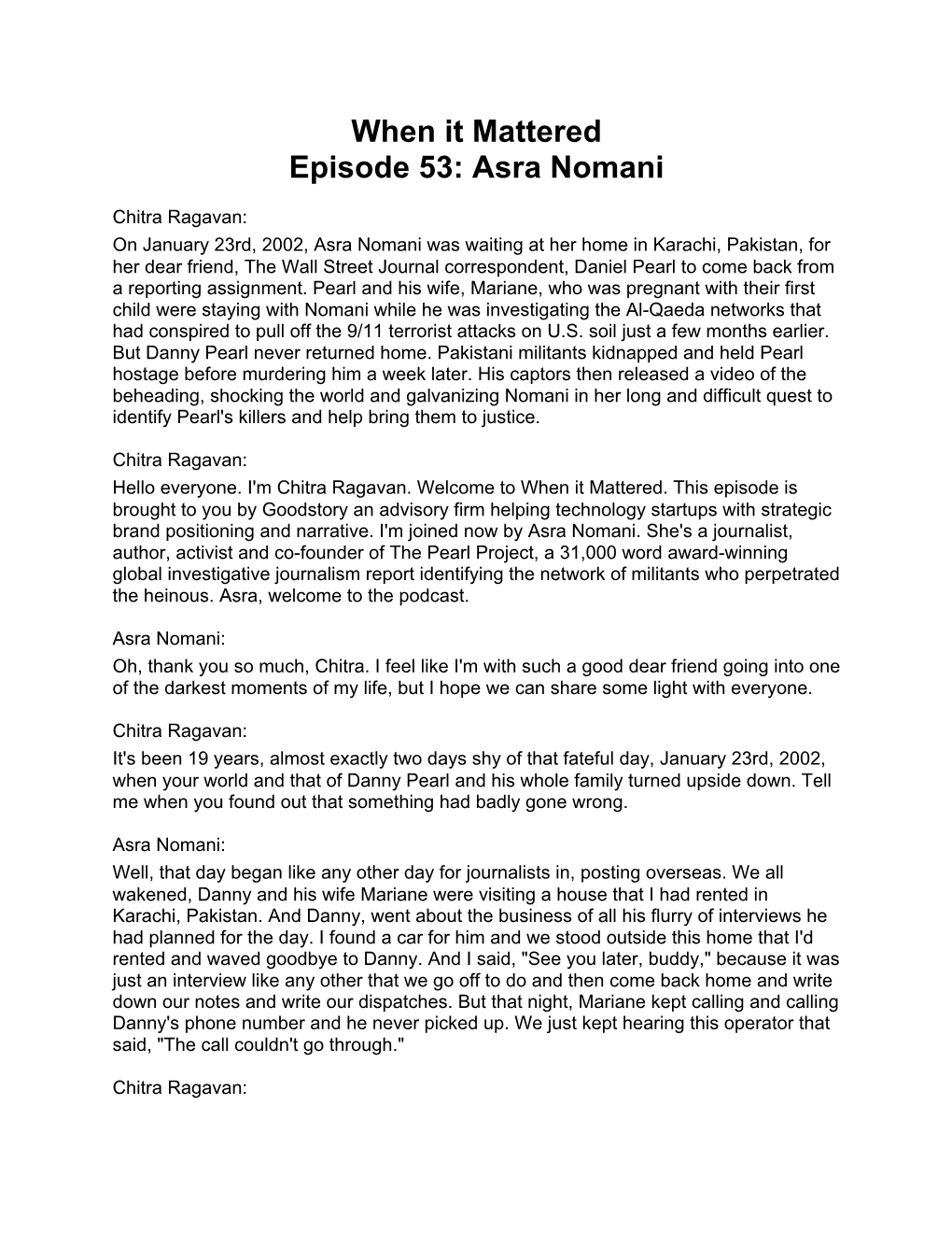 When It Mattered Episode 53: Asra Nomani