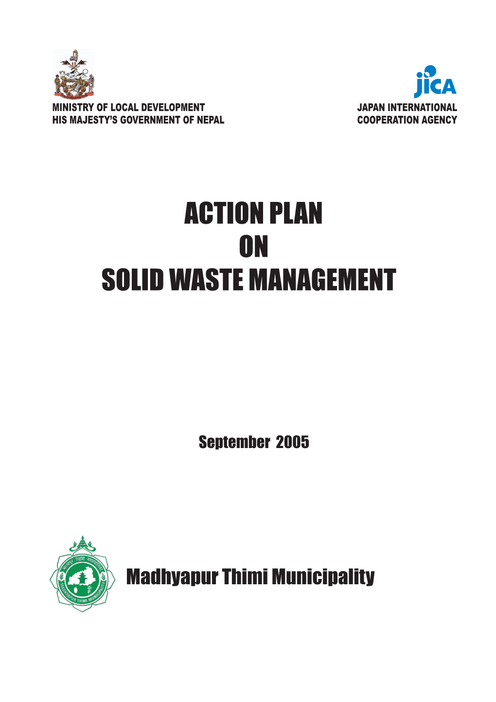 Action Plan on Solid Waste Management