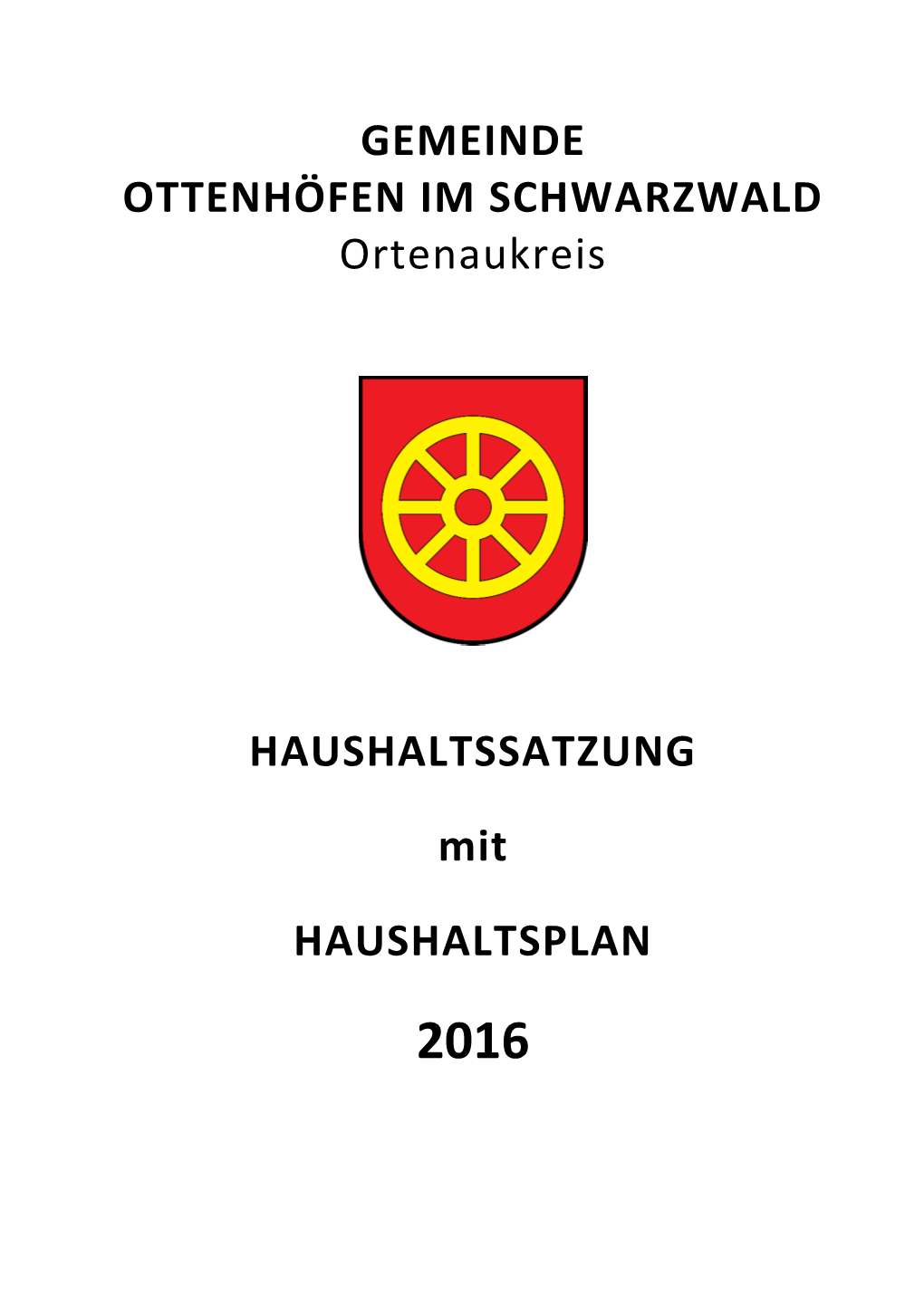 GEMEINDE OTTENHÖFEN IM SCHWARZWALD Ortenaukreis