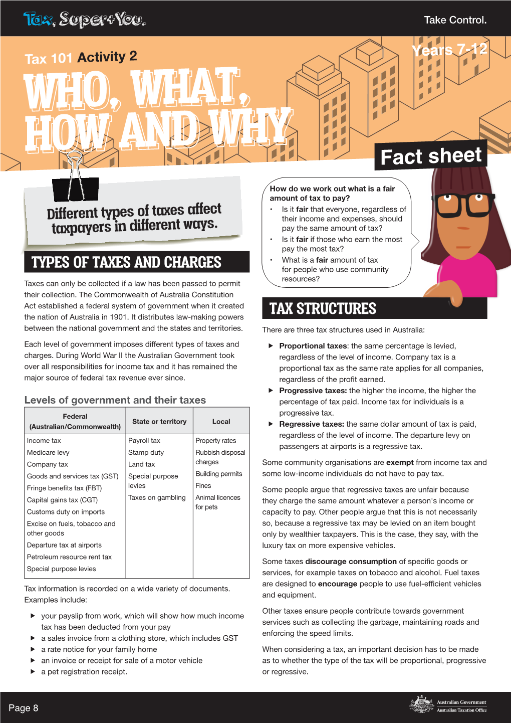 WHO, WHAT, HOW and WHY Fact Sheet