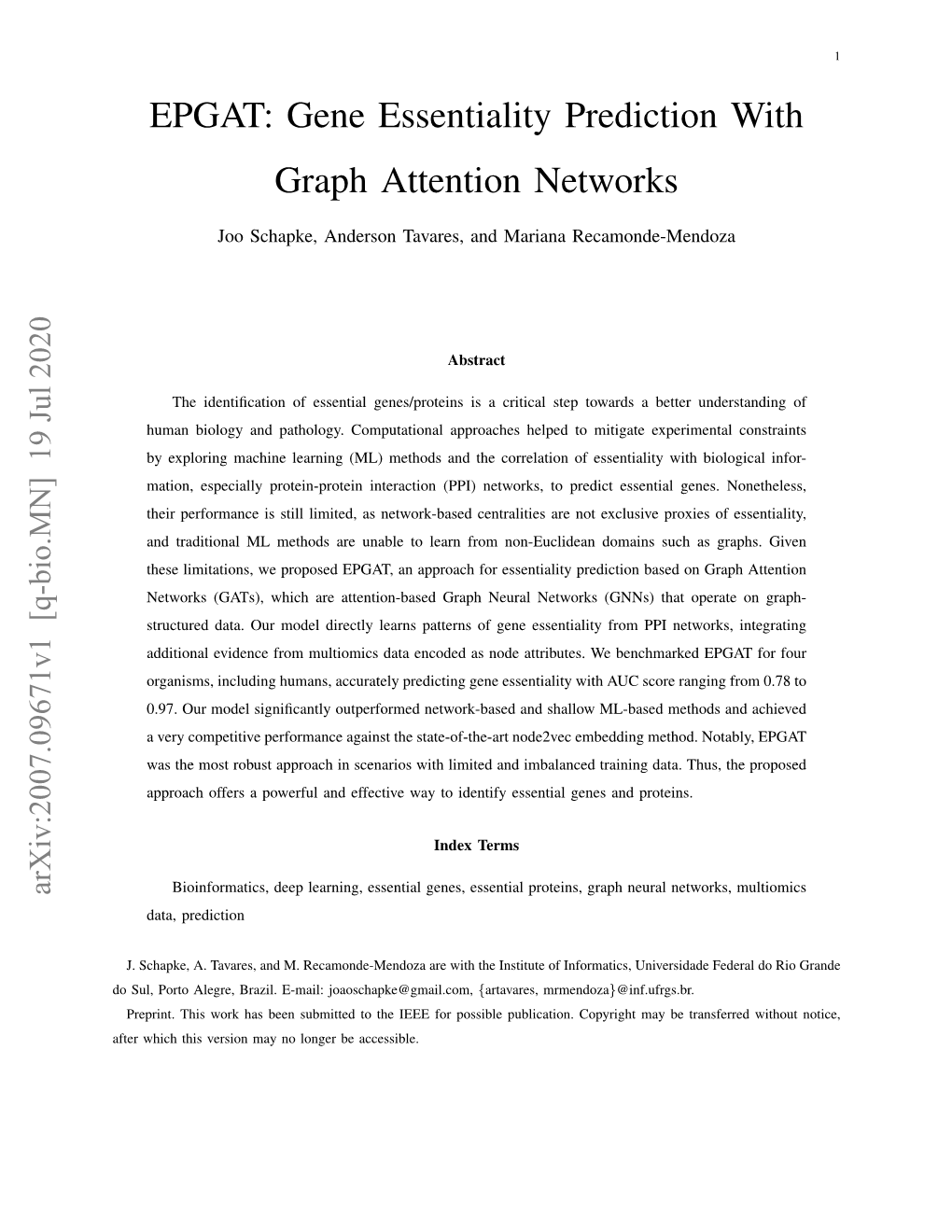 Gene Essentiality Prediction with Graph Attention Networks