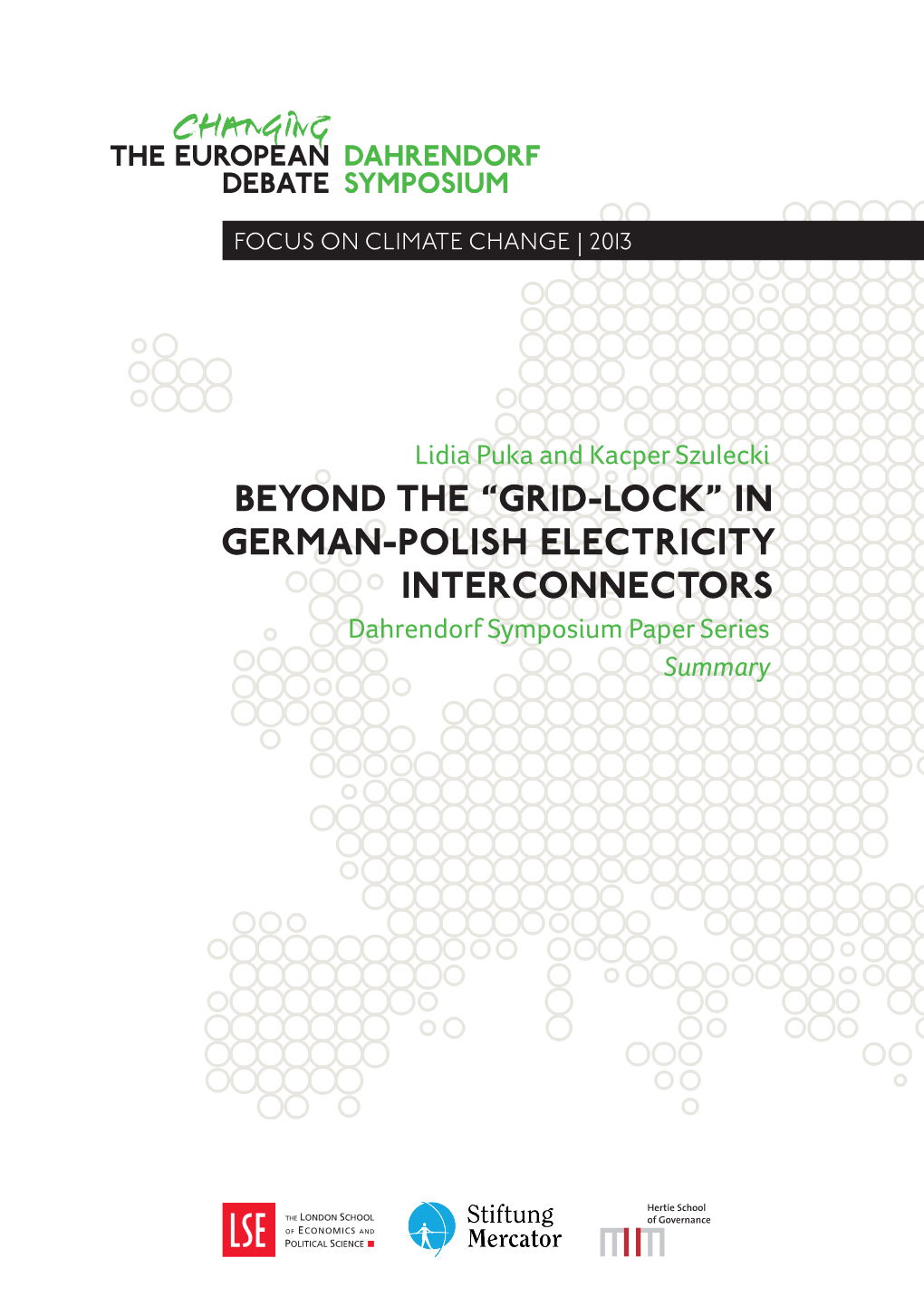 In German-Polish Electricity Interconnectors Dahrendorf Symposium Paper Series Summary About the Authors