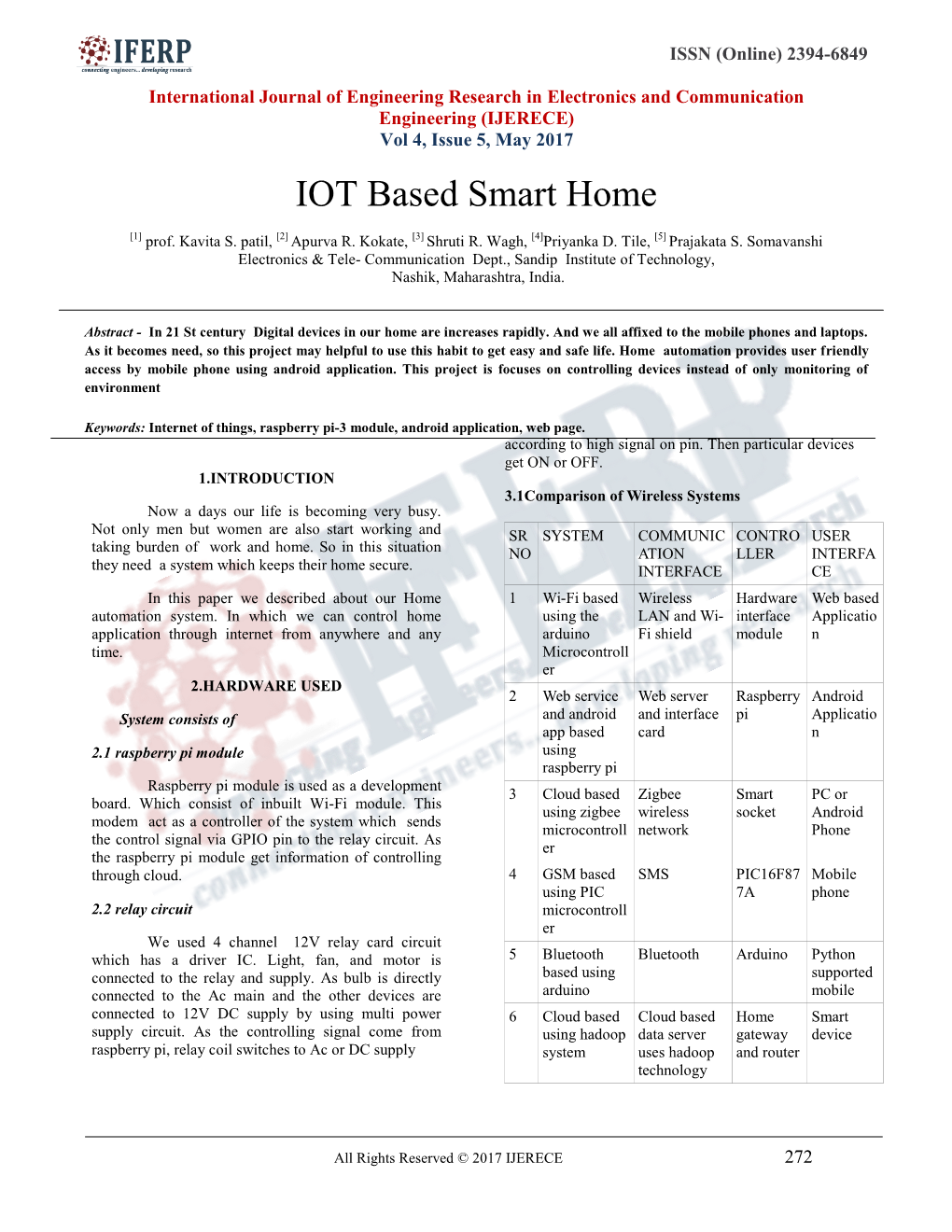 Radio Frequency Identification Based Smart