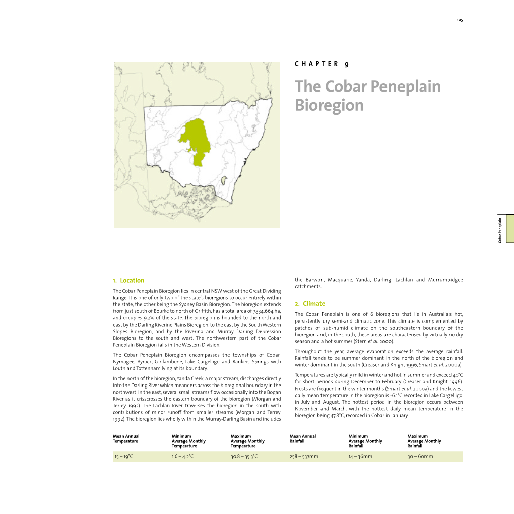 Bioregions of NSW: Cobar Peneplain