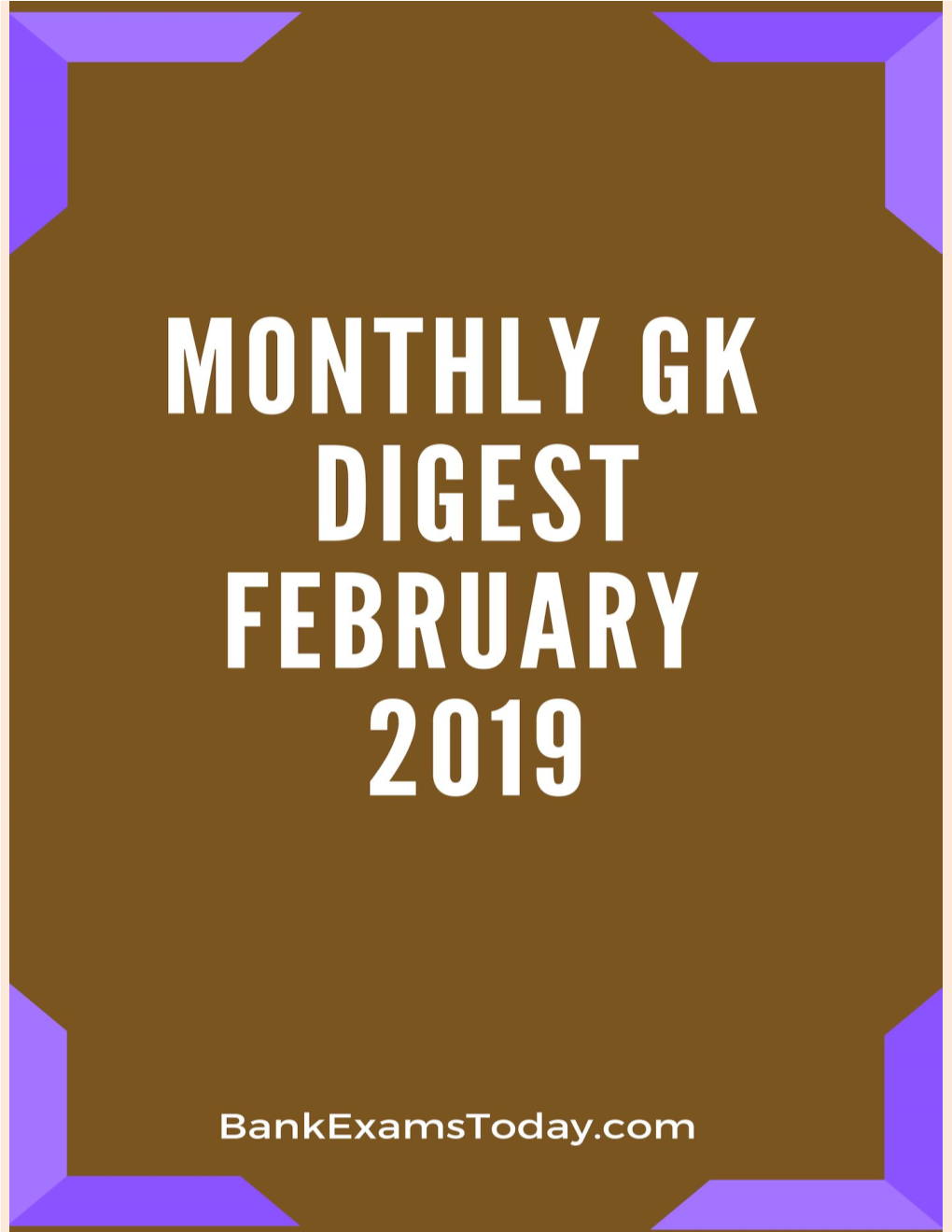 GK Digest February 2019