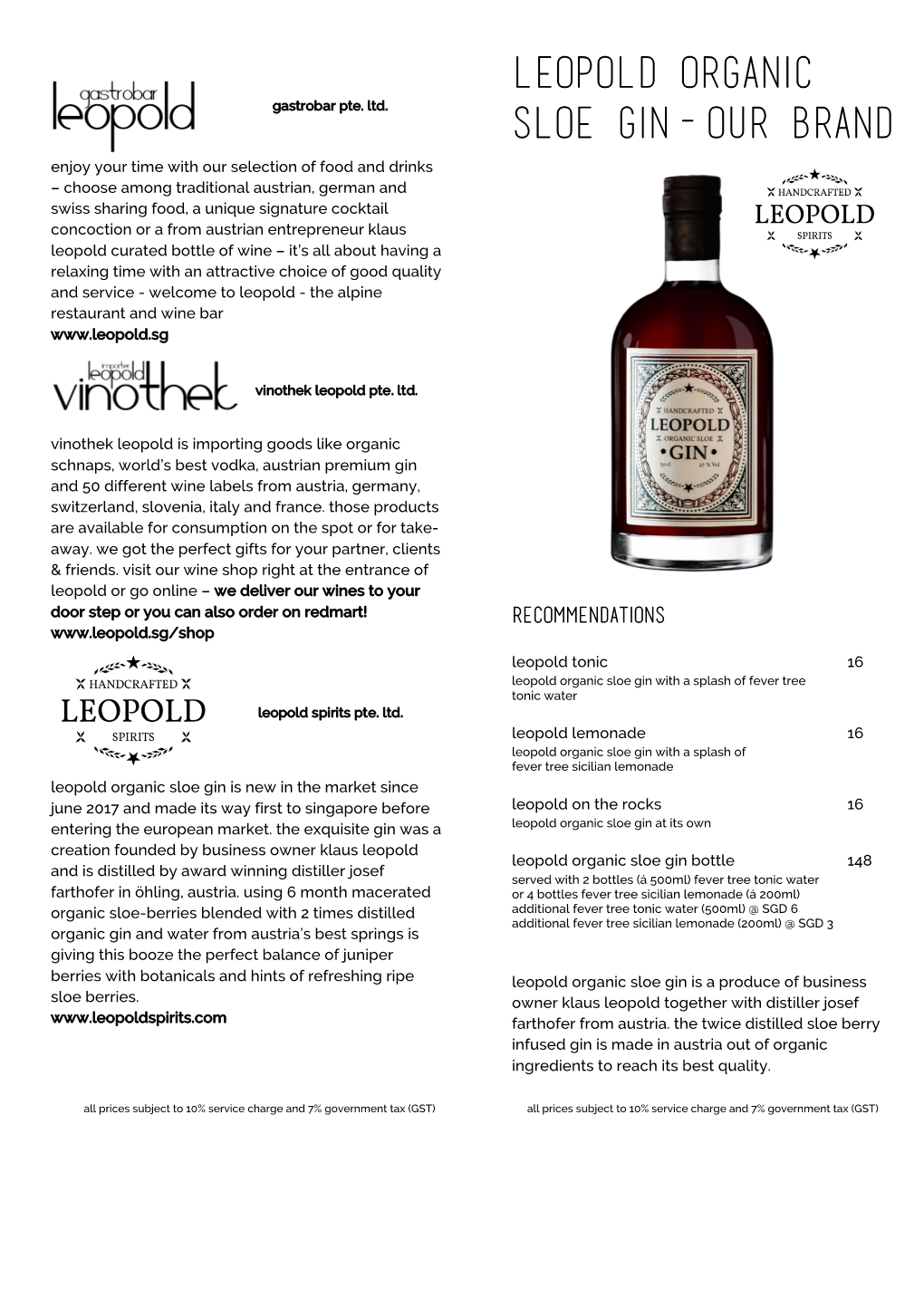 Leopold Organic Sloe Gin-Our Brand