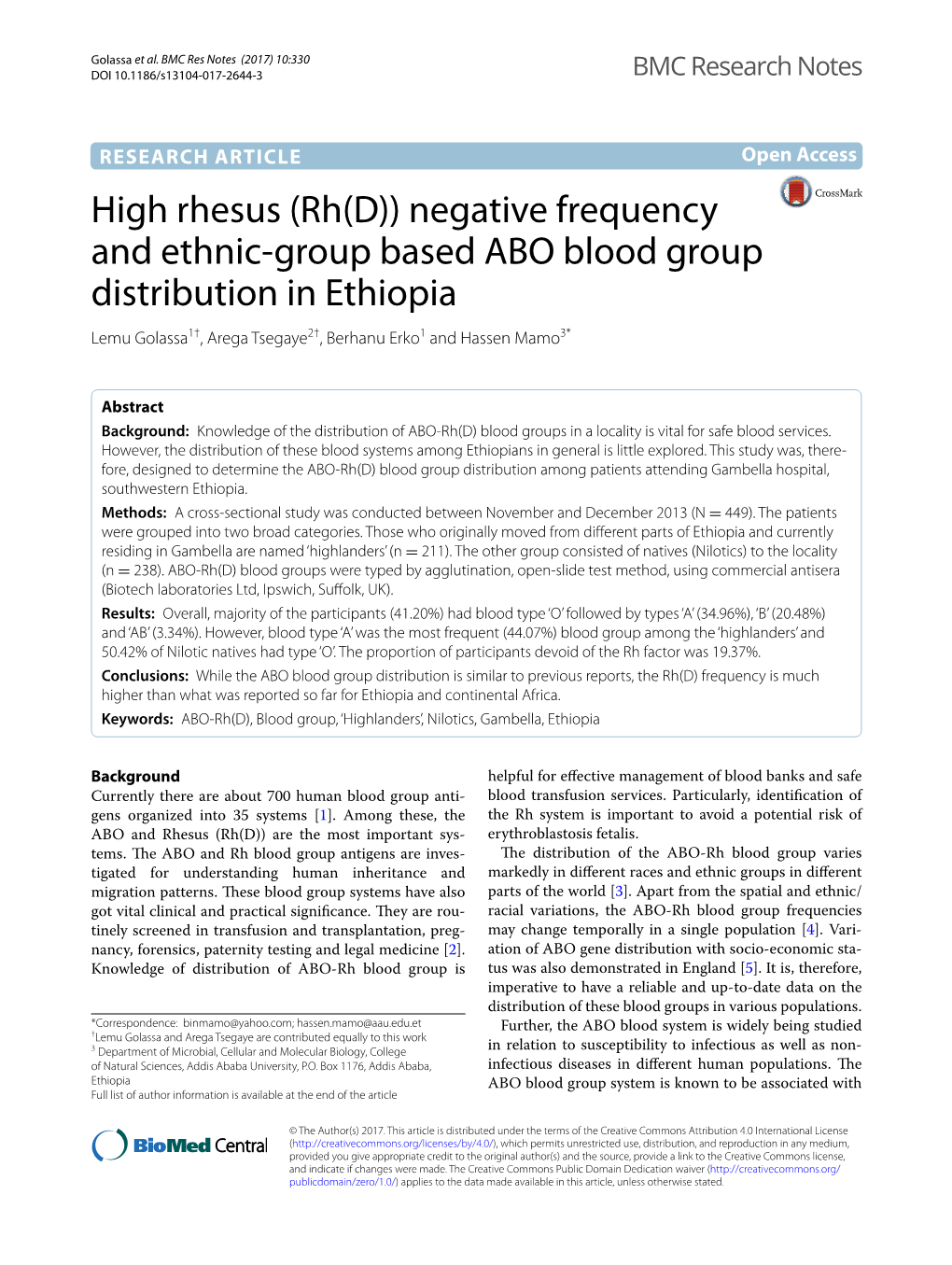 High Rhesus (Rh(D))