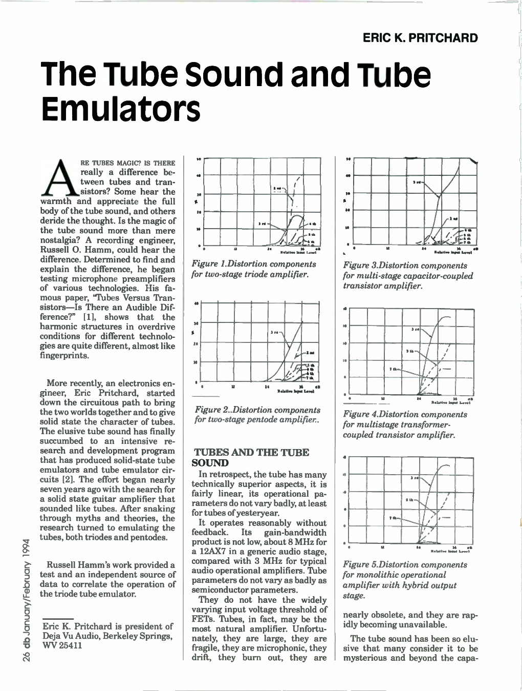 The Tube Sound and Tube Emulators