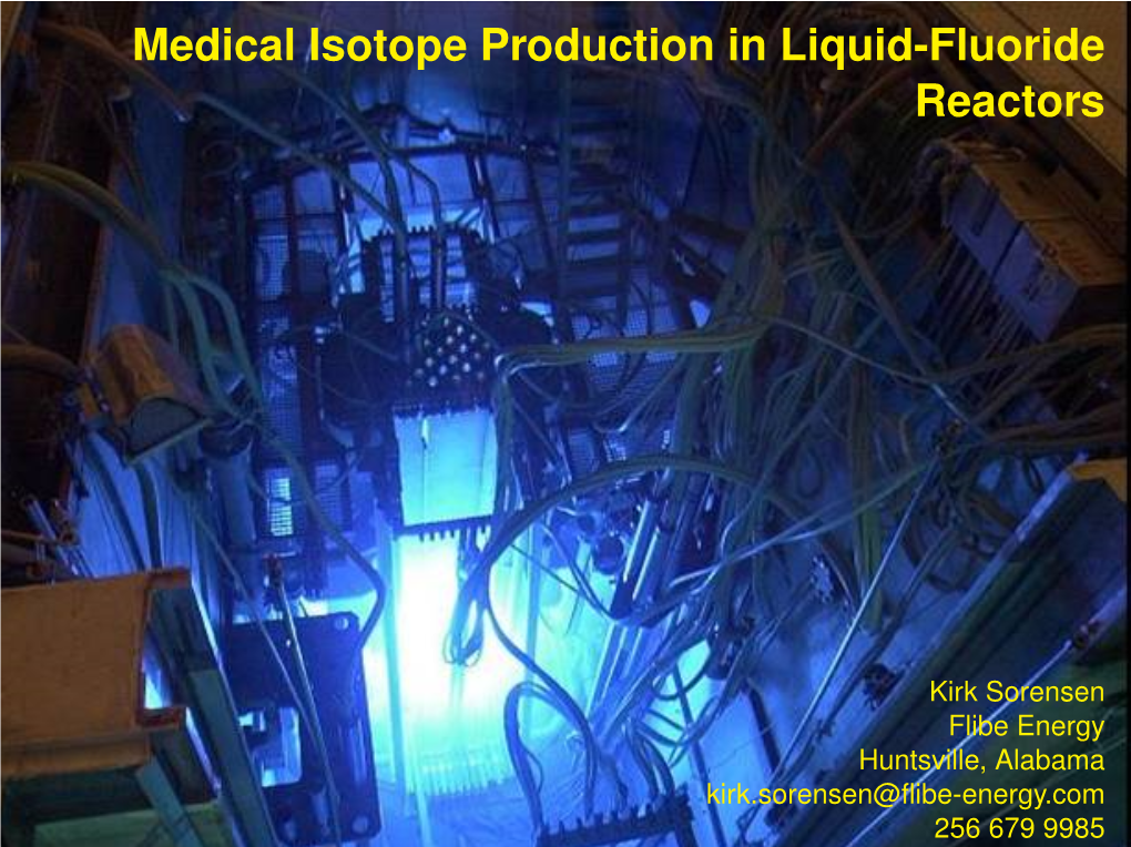 Medical Isotope Production in Liquid-Fluoride Reactors