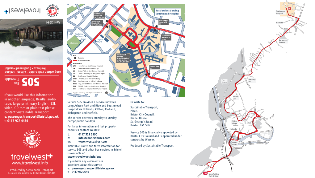 Clifton •Redland Clifton • Ride & Park Ashton Long R E D R H