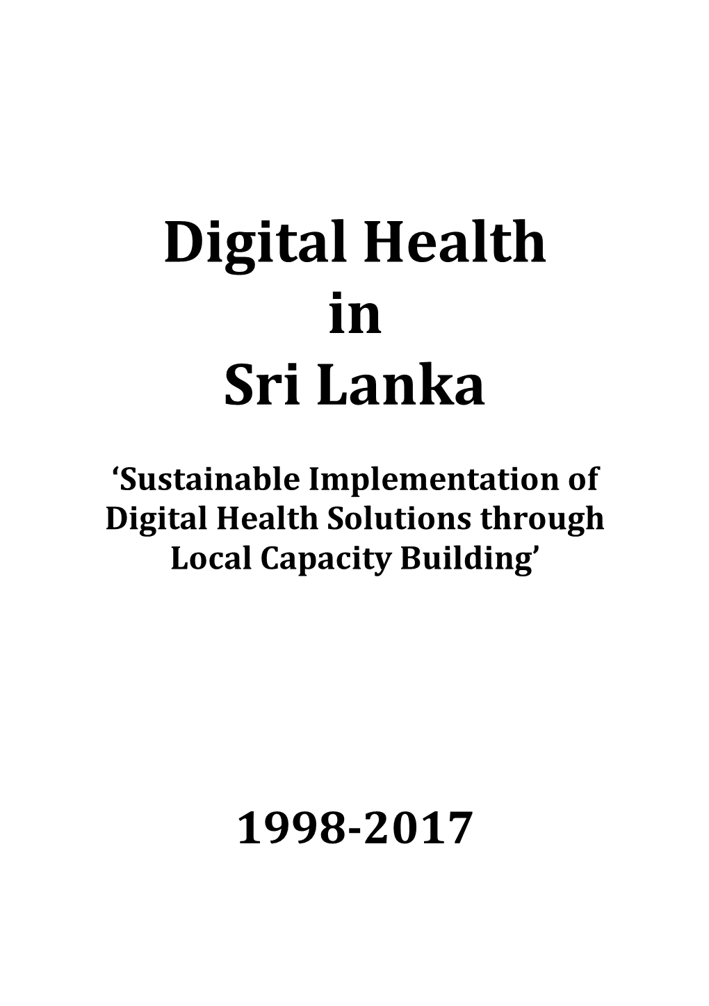 Digital Health in Sri Lanka