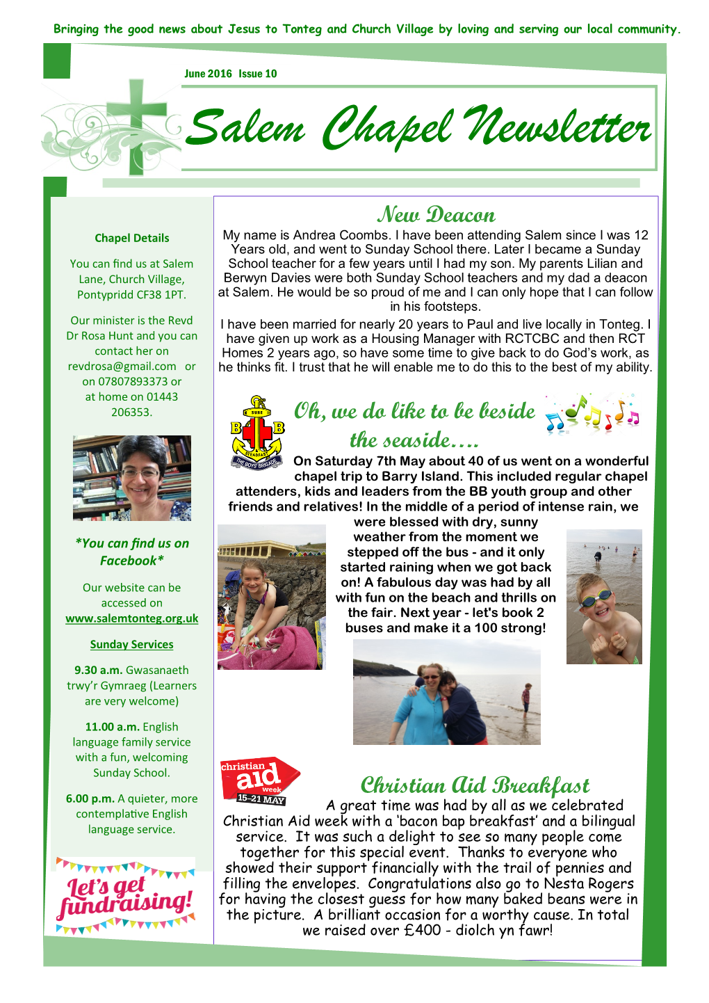 Salem Chapel Newsletter