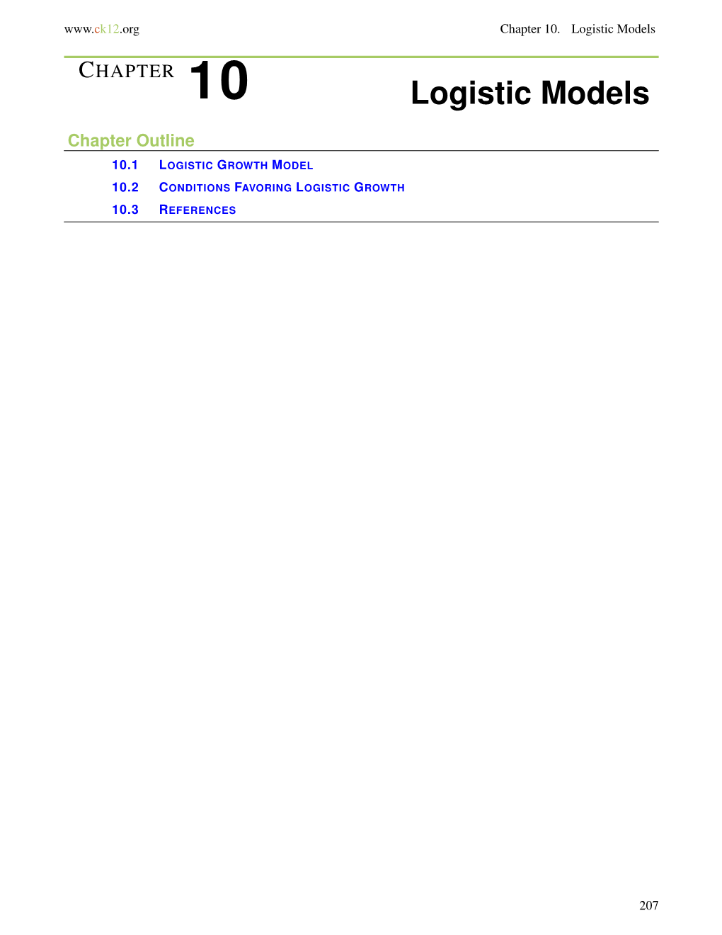 Chapter 10. Logistic Models