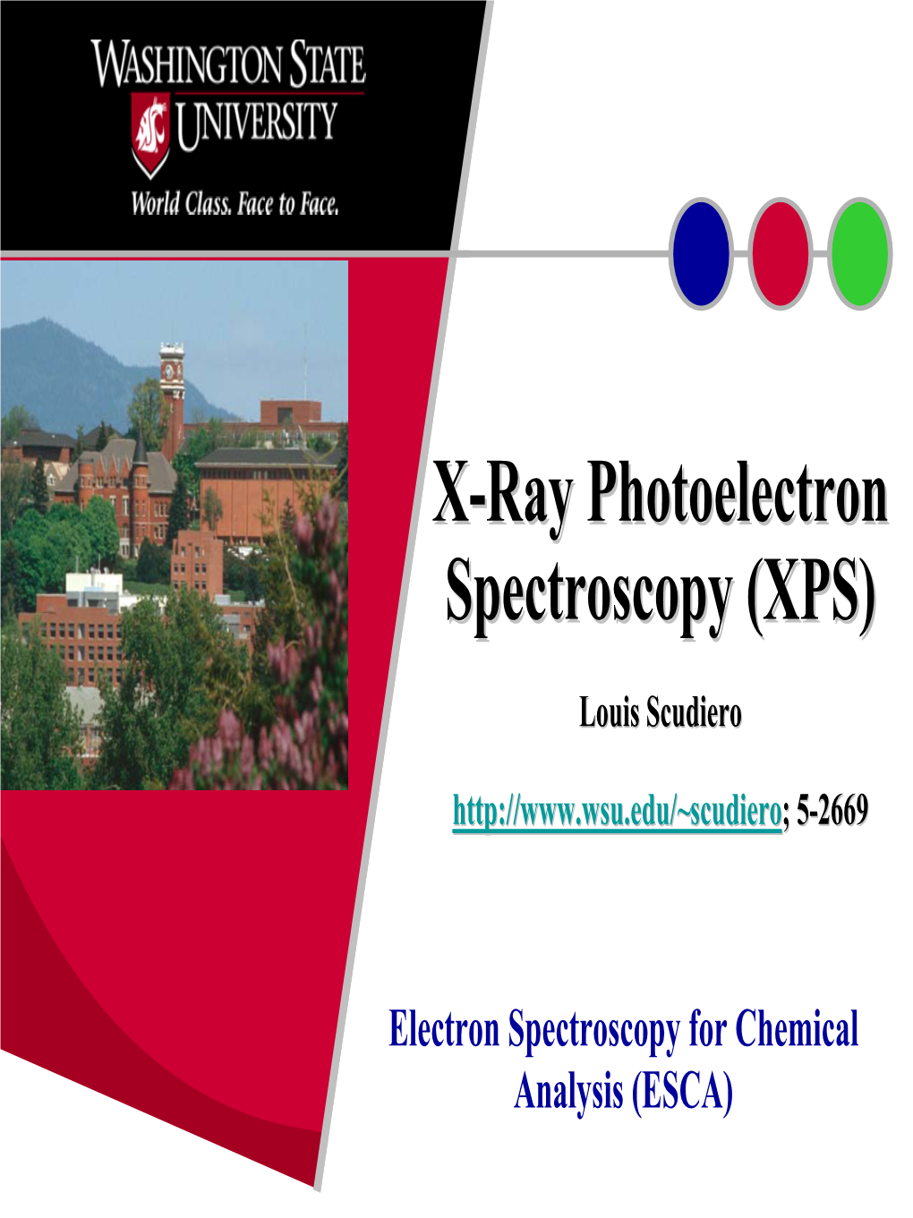 X-Ray Photoelectron Spectroscopy (XPS)