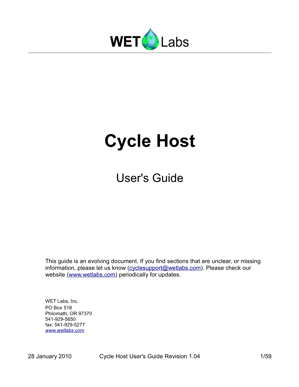 Software User Guide