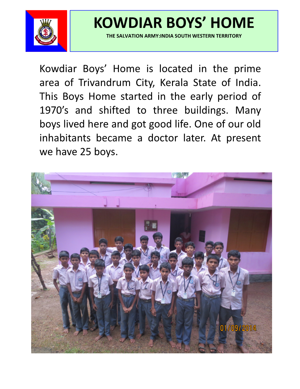 Kowdiar Boys' Home