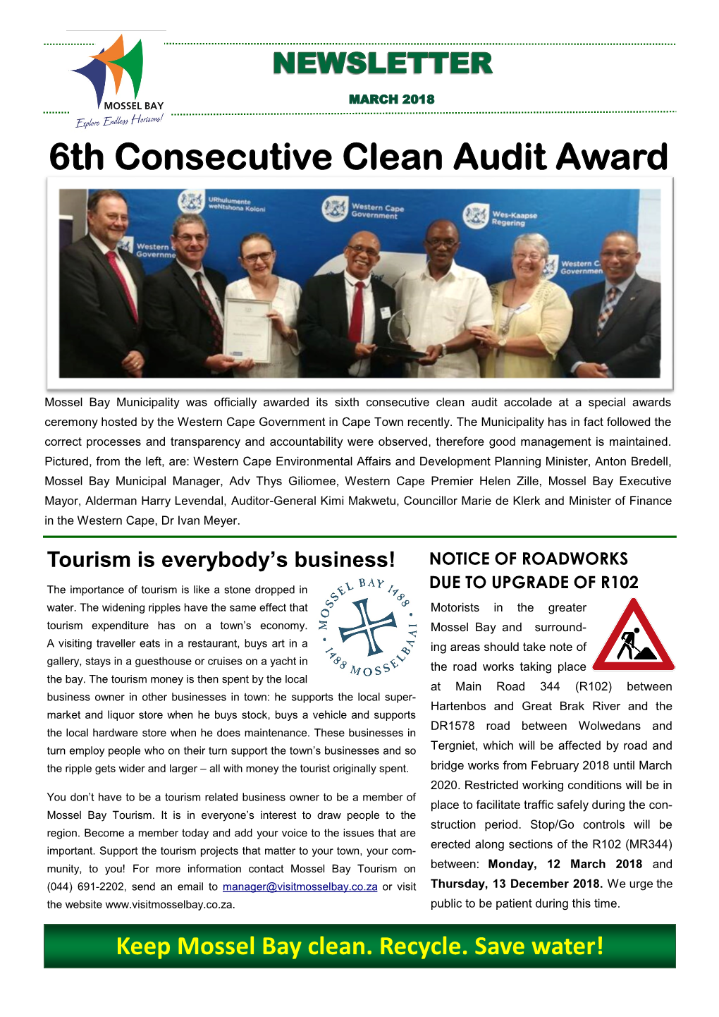 6Th Consecutive Clean Audit Award