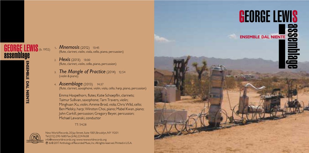 Liner Notes, Visit Our Web Site: Purifoy Foundation © 2017