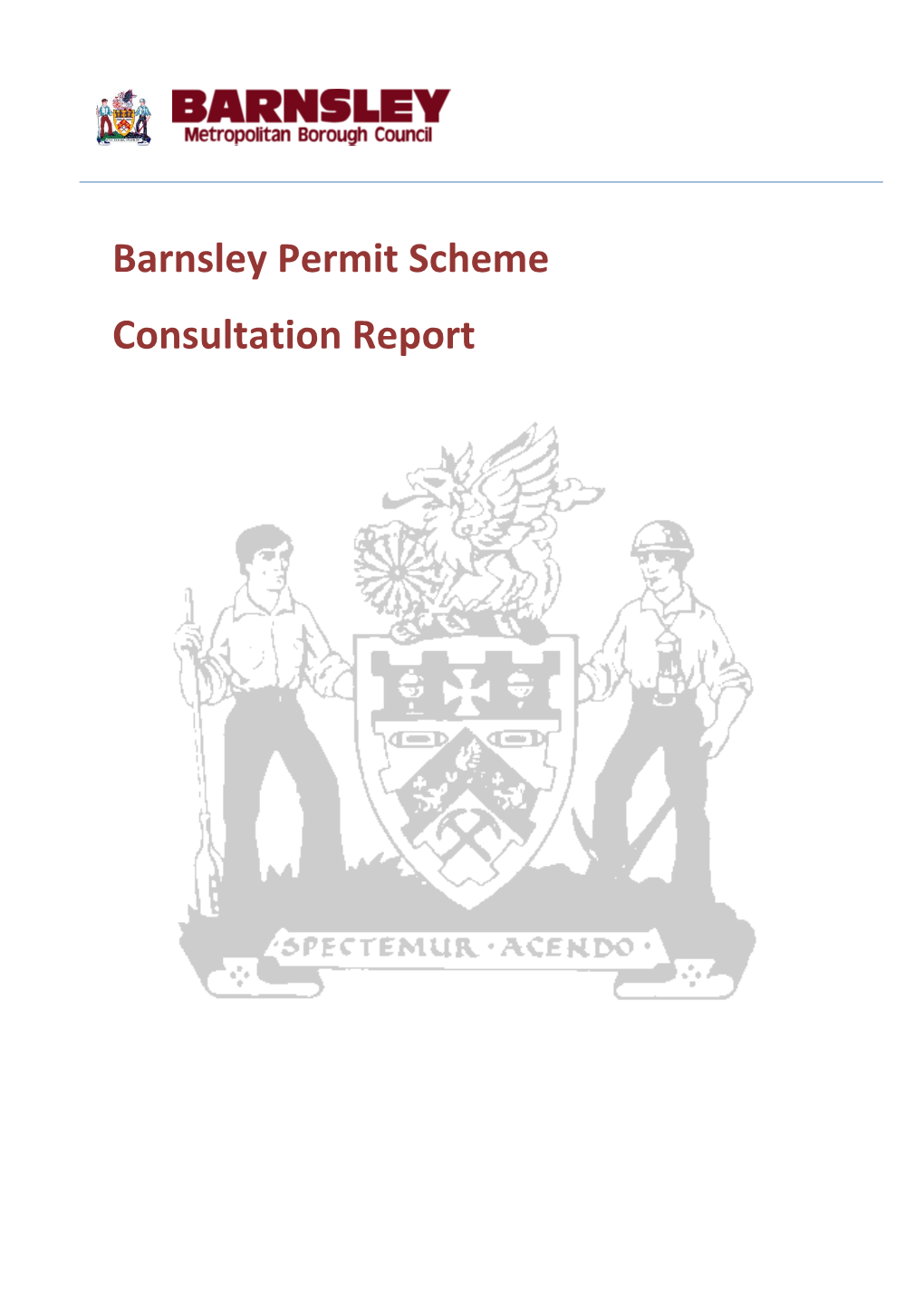 Barnsley Permit Scheme Consultation Report
