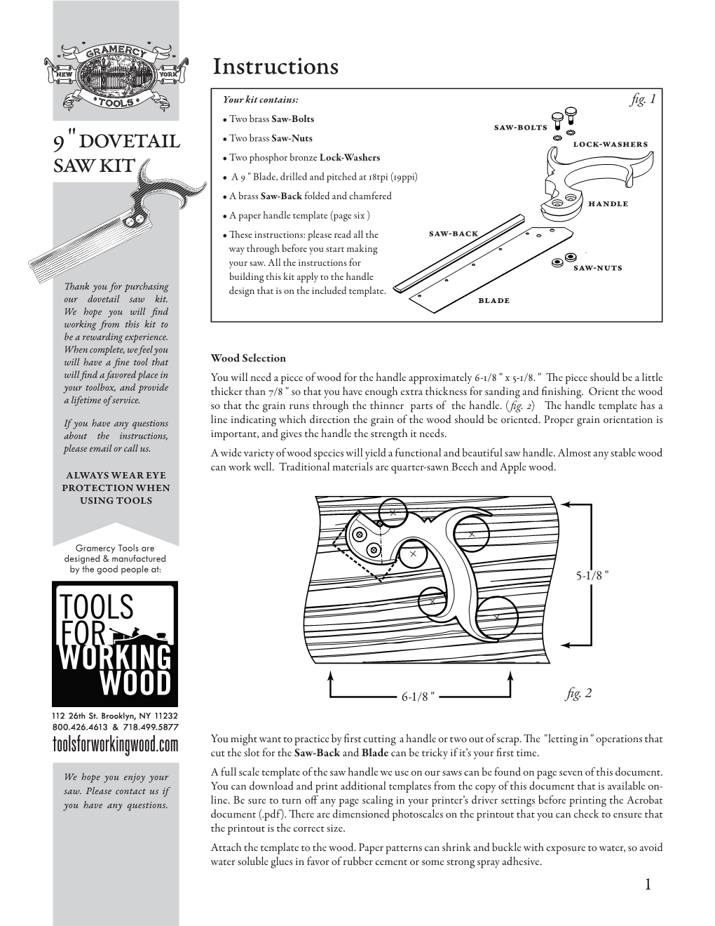 9 " Dovetail Saw