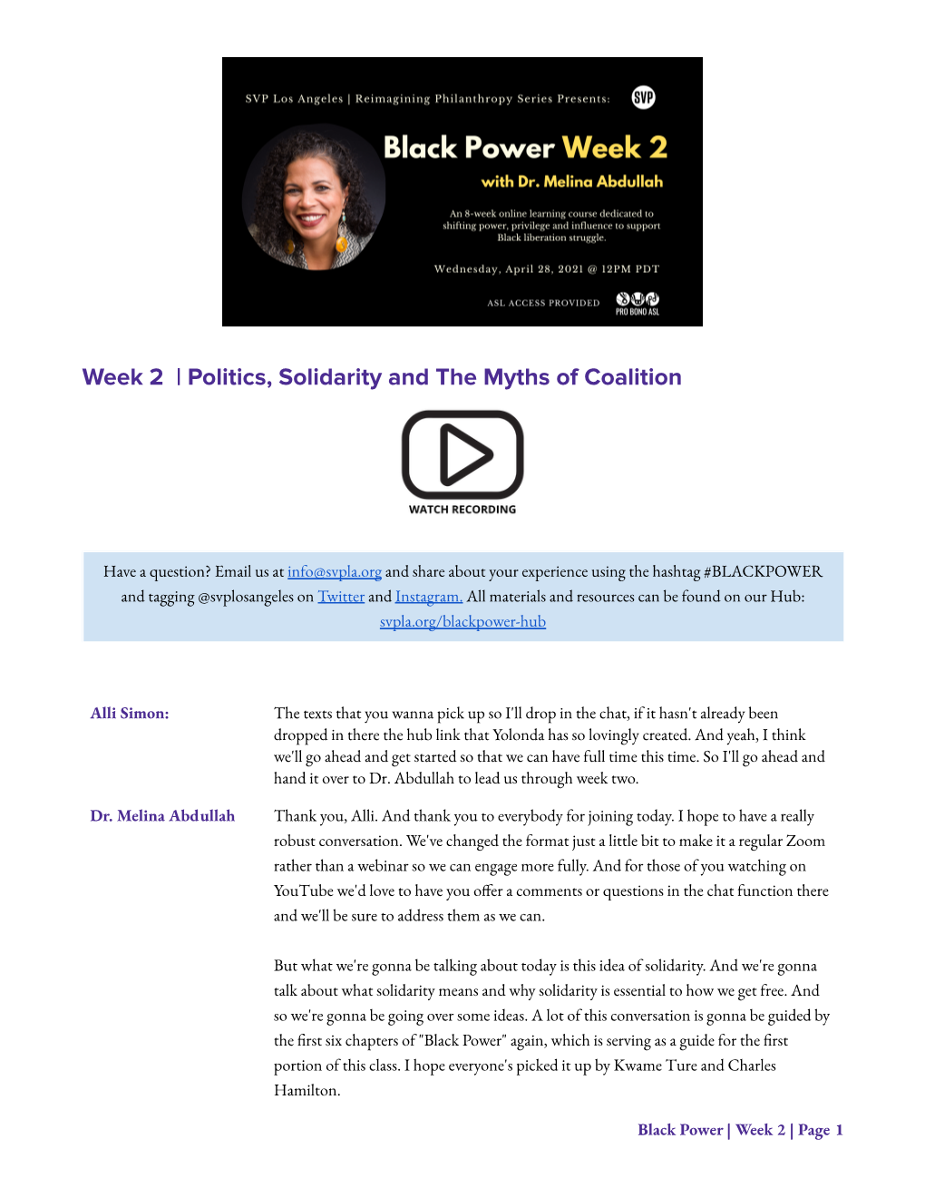 Transcript-Black Power Week 2