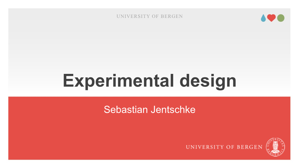 Experimental Design