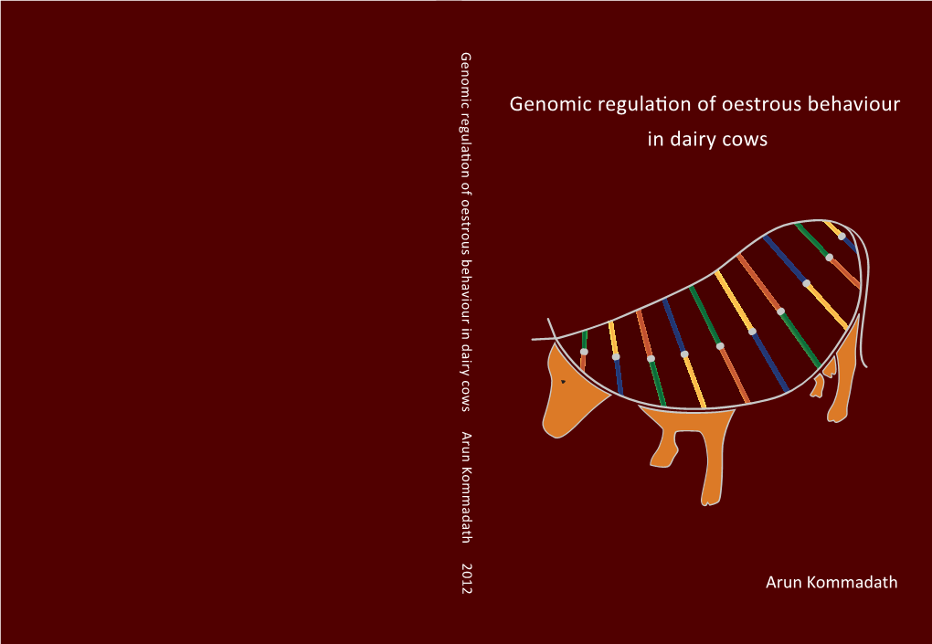 Thesis : Genomic Regulation of Oestrous Behaviour in Dairy Cows