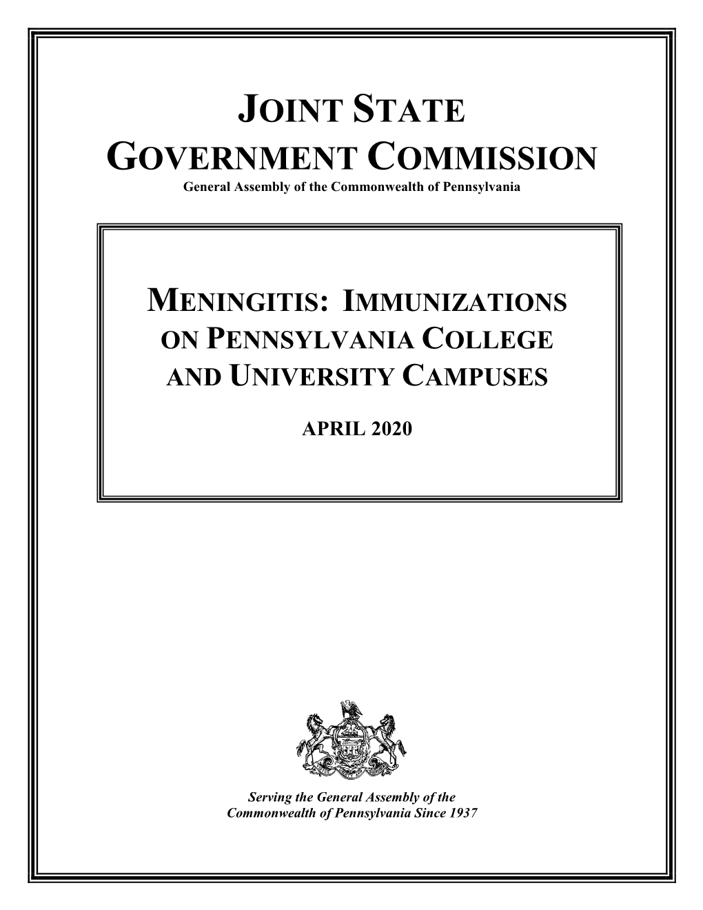 Meningitis: Immunizations on Pennsylvania College