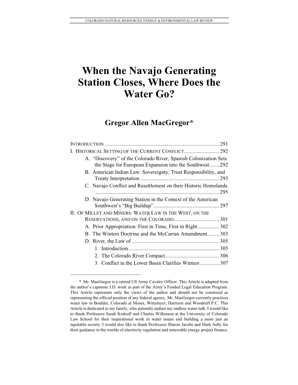 When the Navajo Generating Station Closes, Where Does the Water Go?