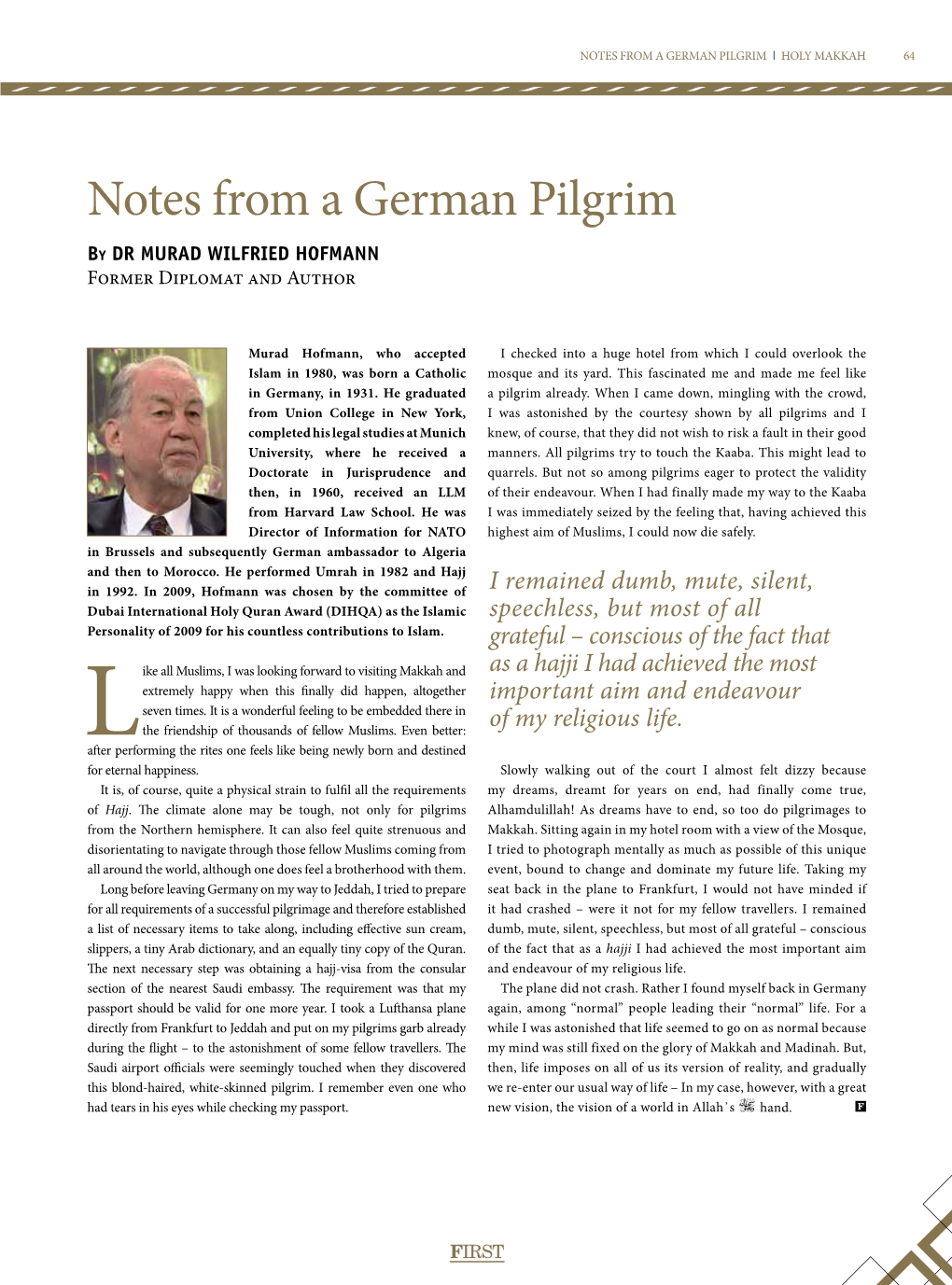 Notes from a German Pilgrim | Holy Makkah 64