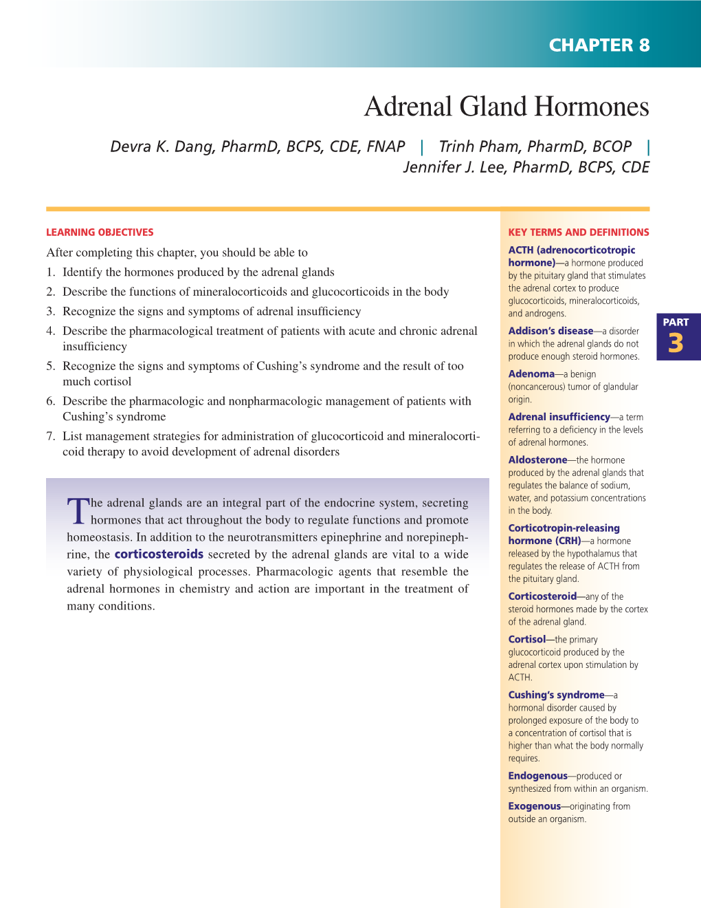 Adrenal Gland Hormones