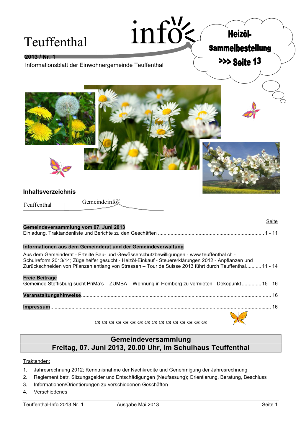 Teuffenthal Info 2013-01