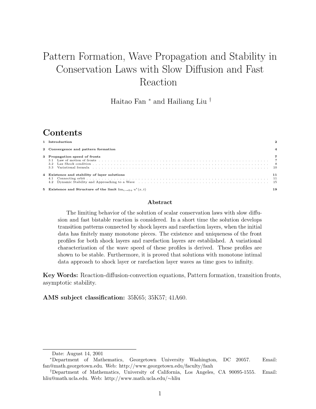 Pattern Formation, Wave Propagation and Stability in Conservation Laws with Slow Diﬀusion and Fast Reaction