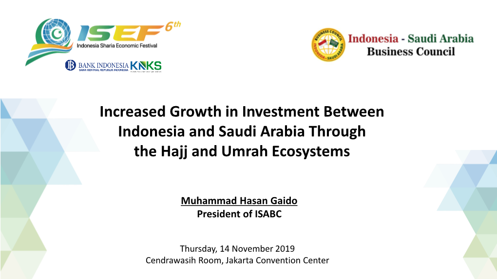 Optimalisasi Ekosistem Haji-Umrah Indonesia-Saudi Arabia