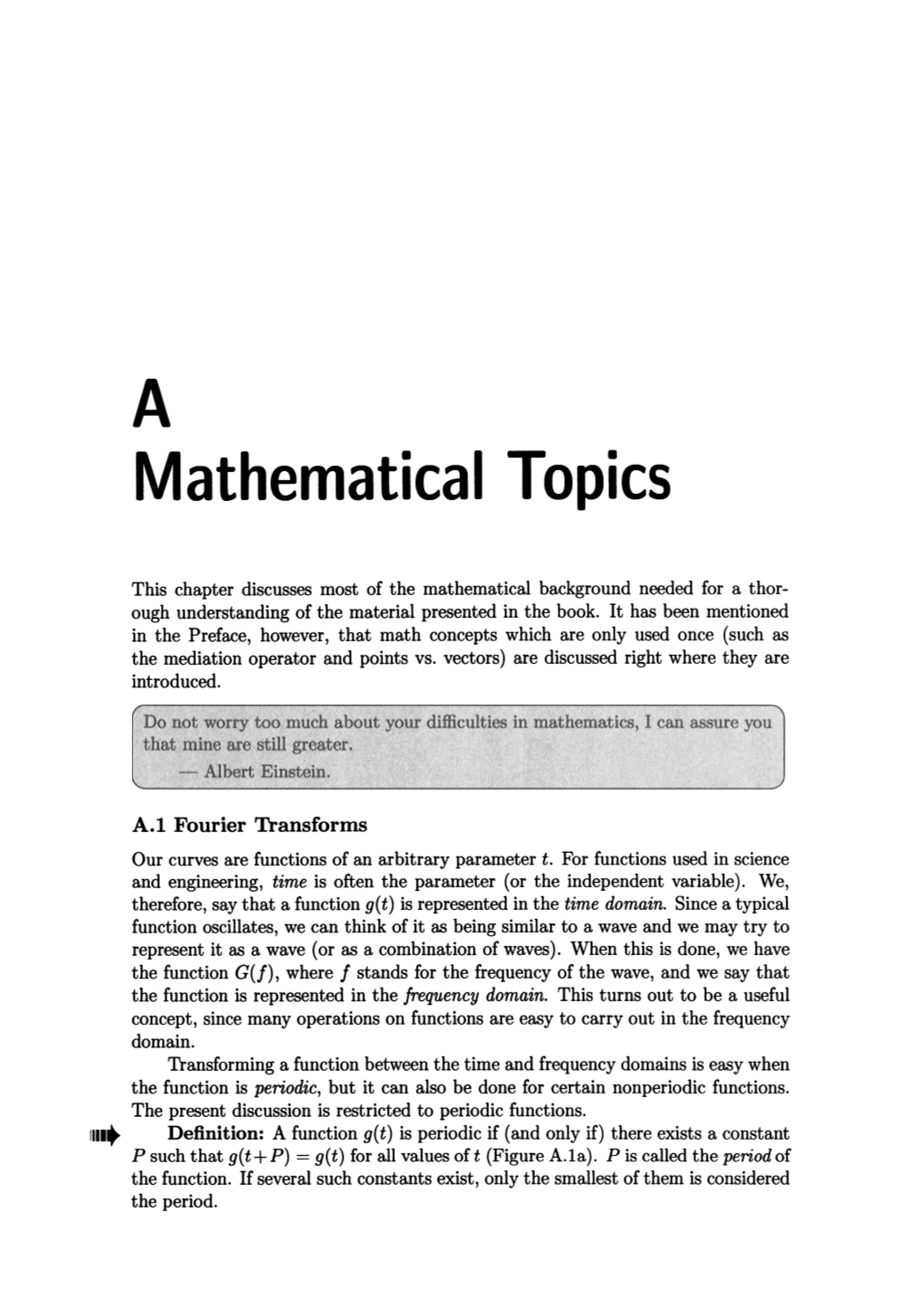 Mathematical Topics