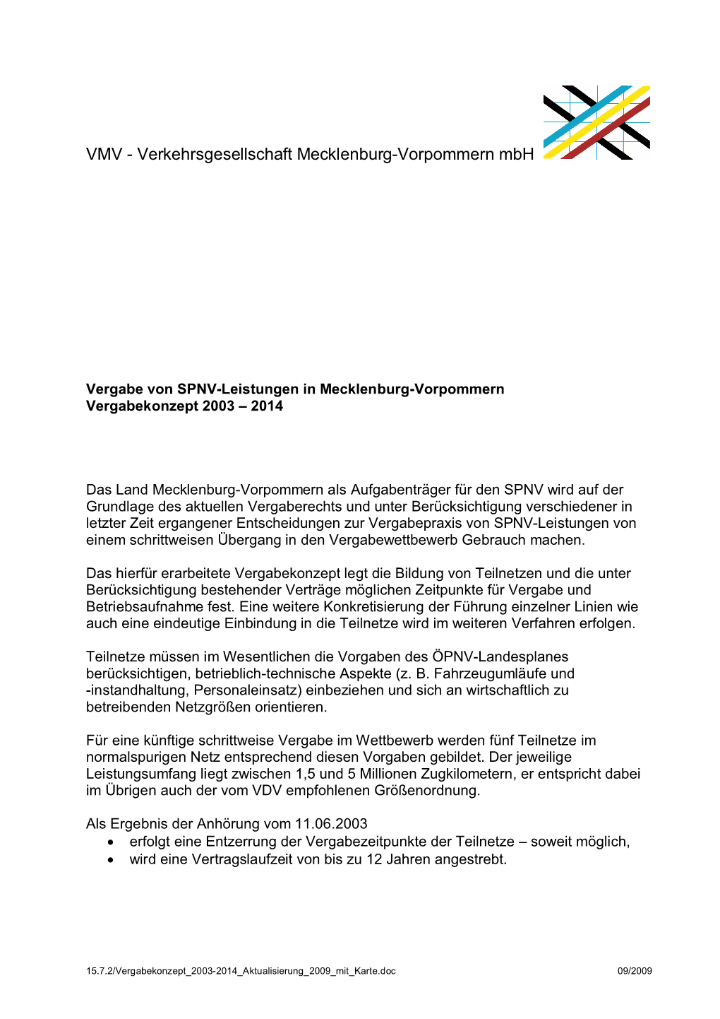 VMV - Verkehrsgesellschaft Mecklenburg-Vorpommern Mbh