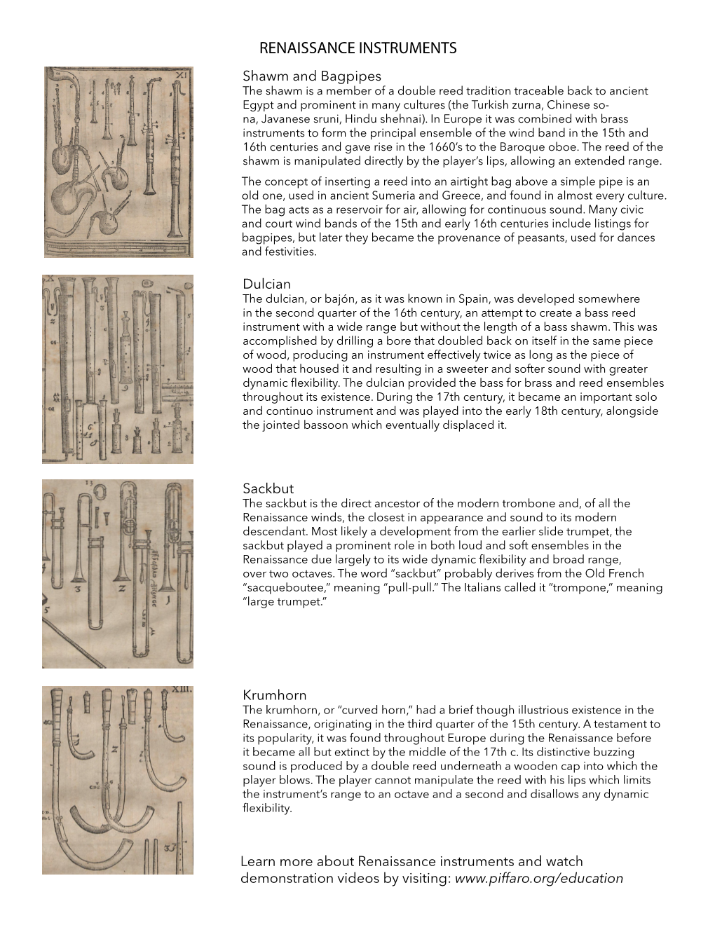 Instrument Descriptions