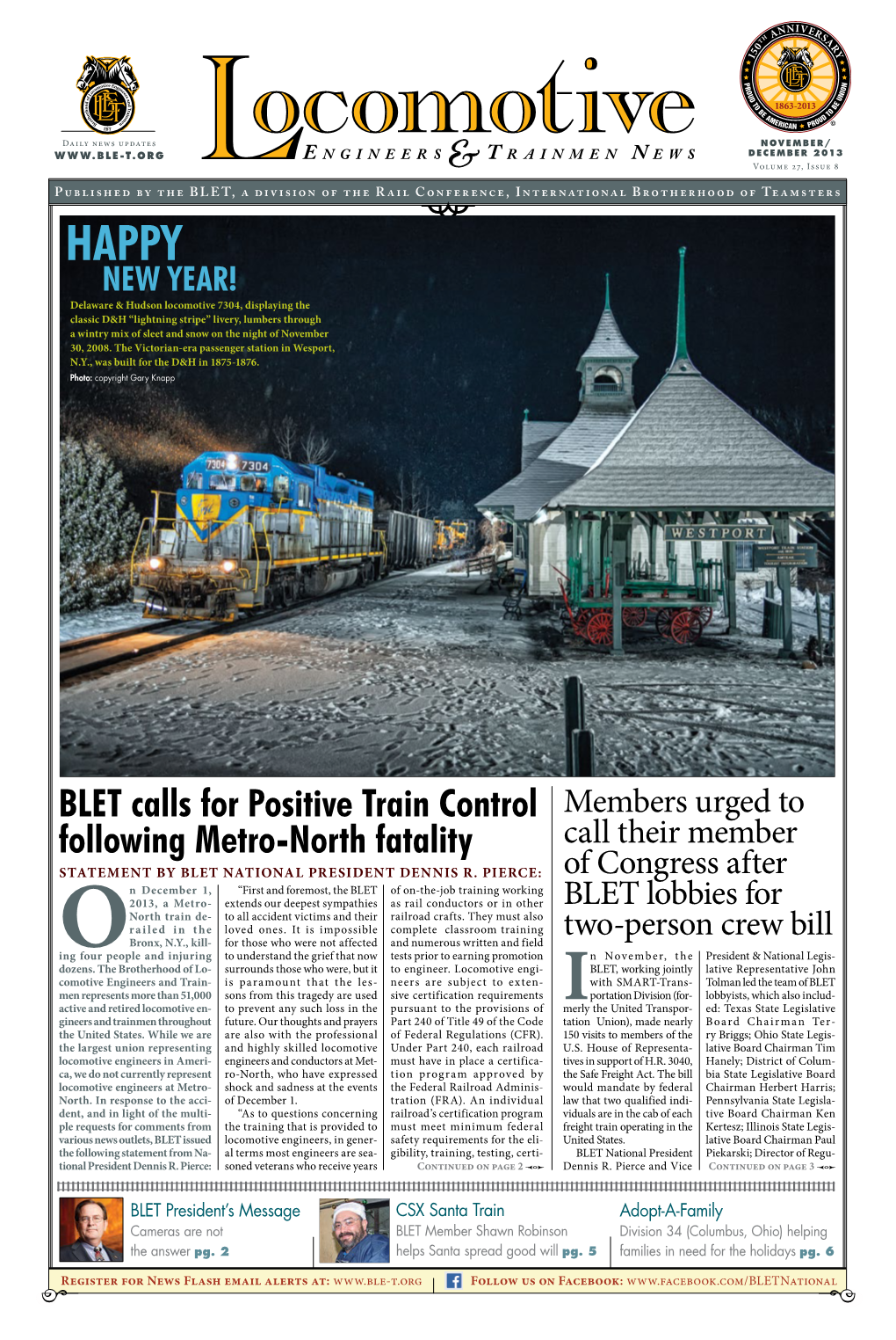 BLET Calls for Positive Train Control Following Metro-North Fatality