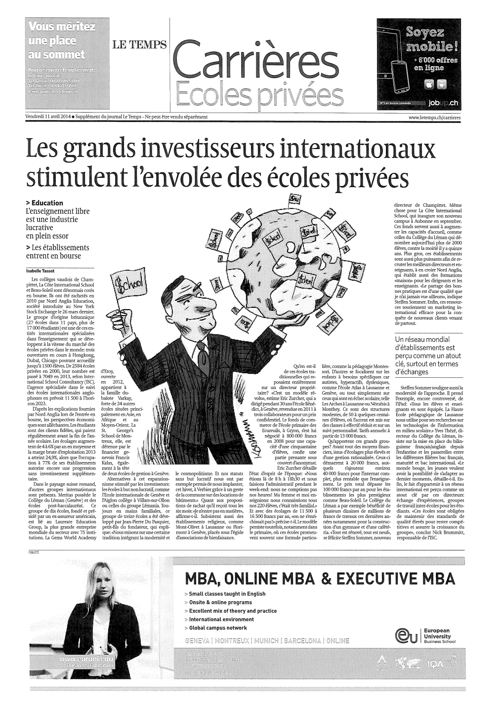 Les Grands Investisseurs Internationaux Stimulent L'envolée Des Écoles Privées