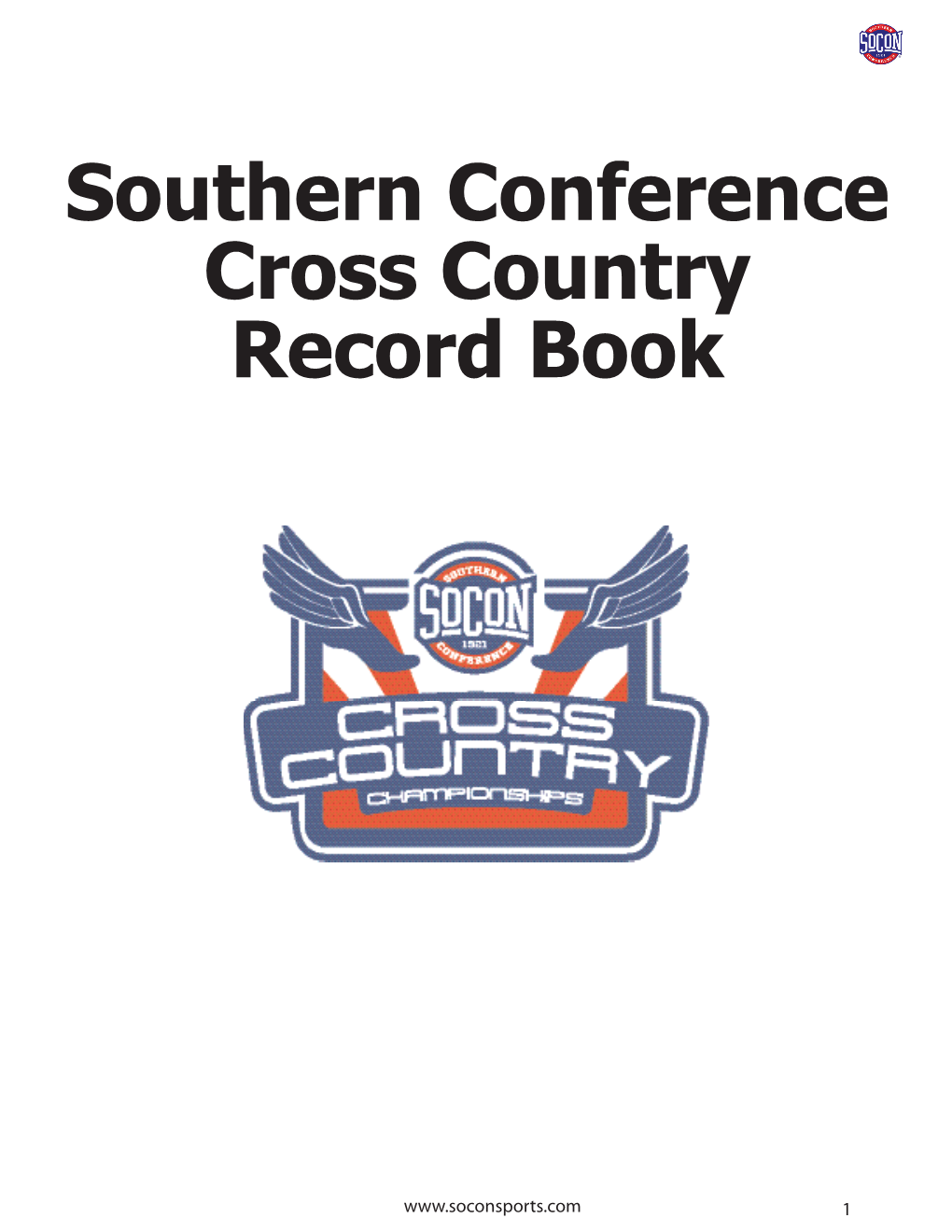 Southern Conference Cross Country Record Book