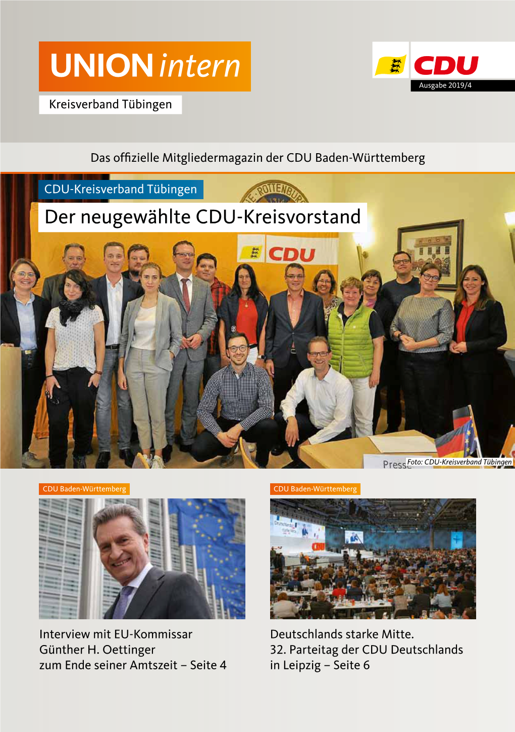 UNION Intern Ausgabe 2019/4 Kreisverband Tübingen