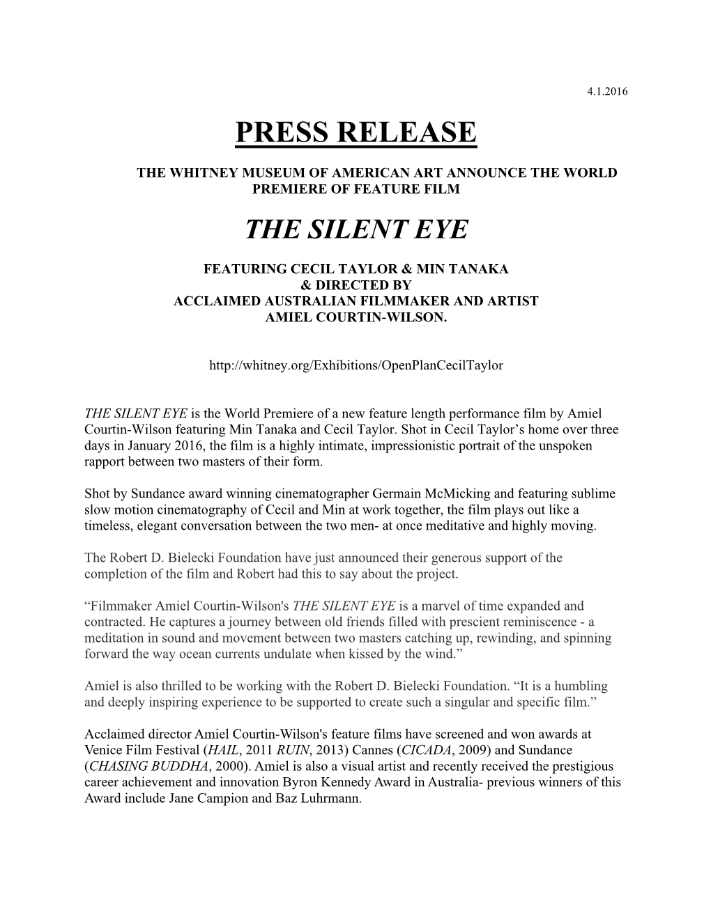 Press Release