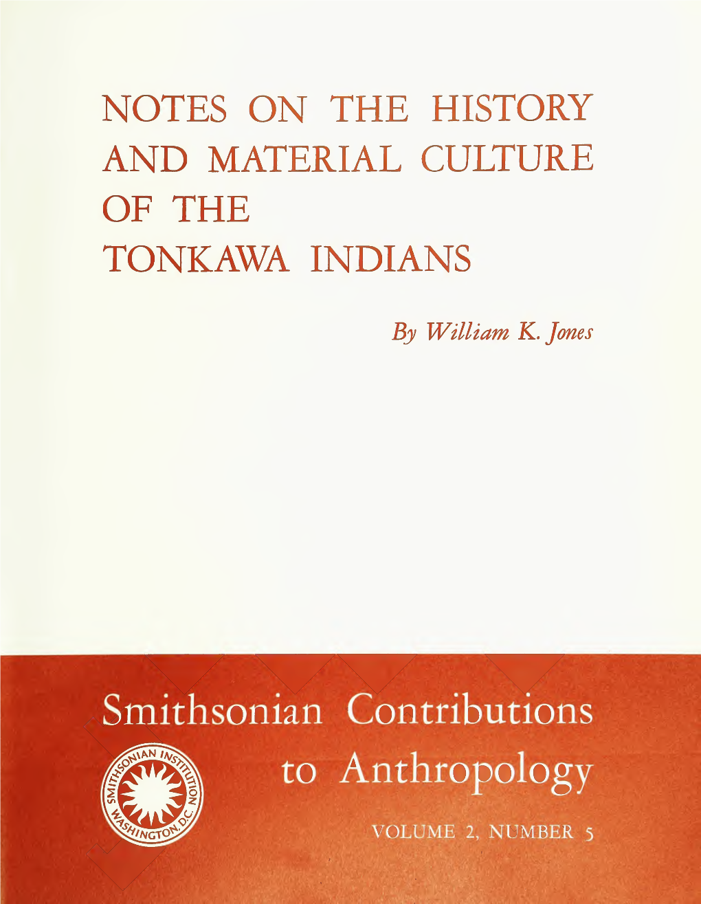 Smithsonian Contributions to Anthropology