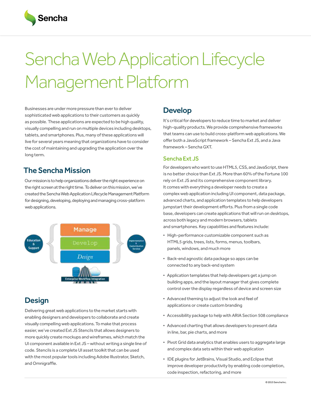 Sencha Web Application Lifecycle Management Platform