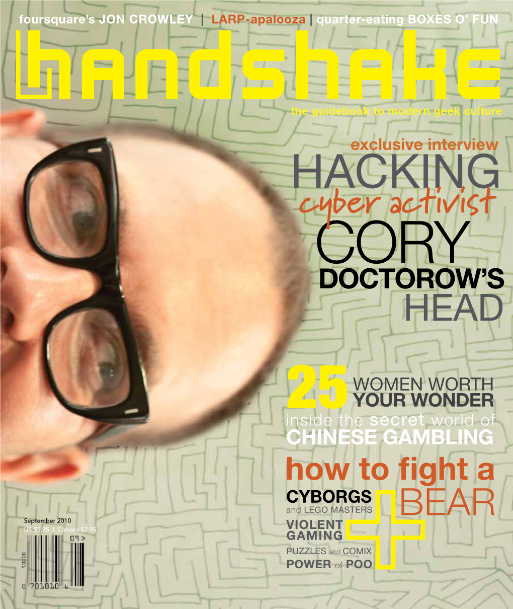 HACKING Cyber Activist CORY DOCTOROW’S HEAD