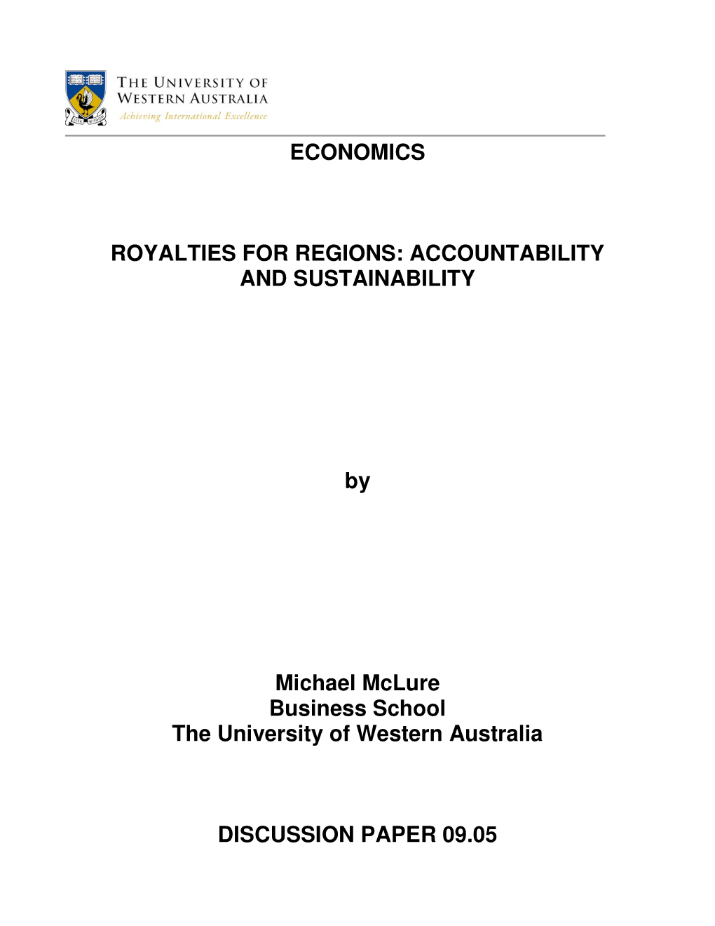 Economics Royalties for Regions