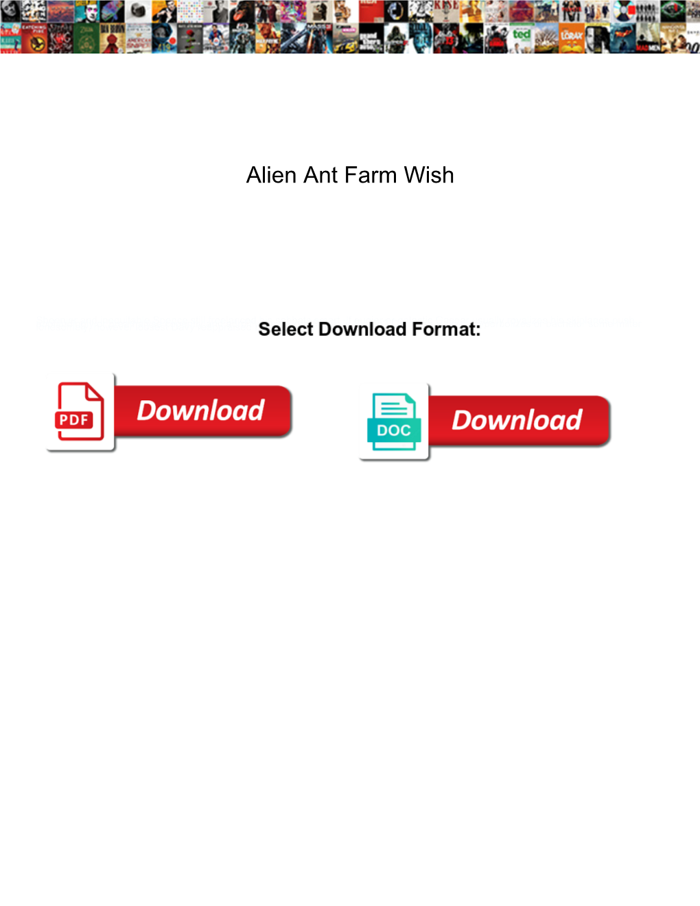 Alien Ant Farm Wish
